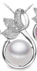 Collier et pendentif Perle d'Eau Douce Elixir de Lumière et Grace