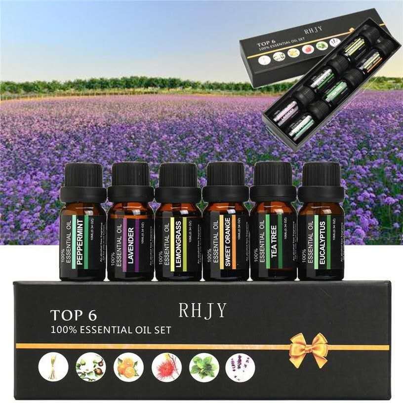 Coffret Elixir Noir--huiles Essentielles 100%Pures pour Massage ,Bain & Diffusion